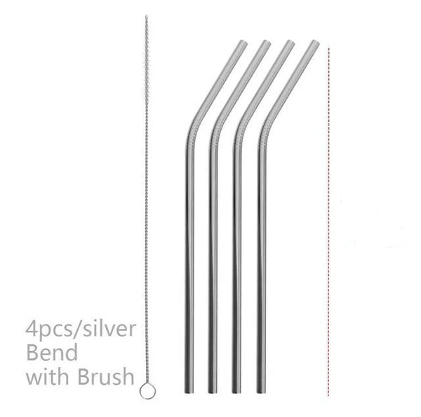 Colourful Reusable Stainless Steel Straws Straws & Stirrers
