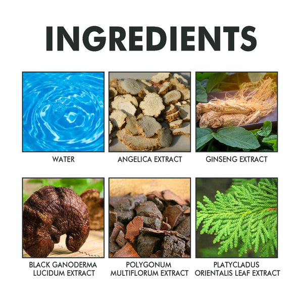 Hair Darkening Spray Natural Black Cover White Smooth Shiny Moisturizing Dense Conditioning Sets & Kits