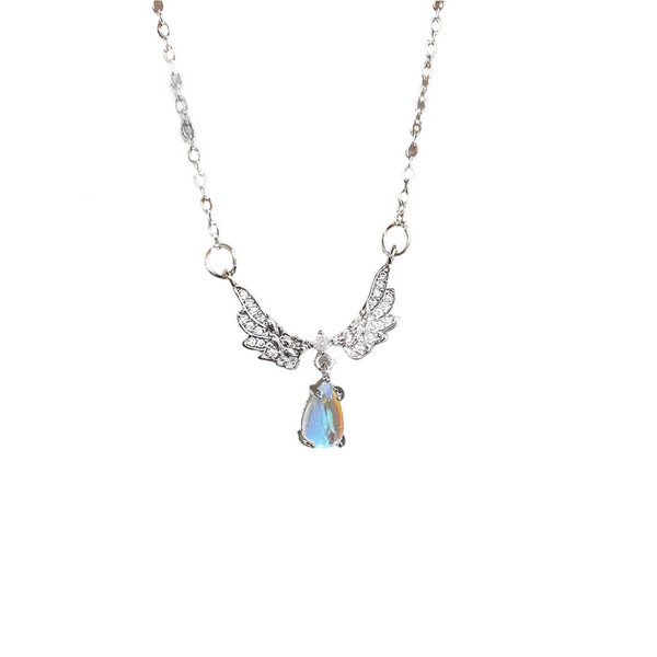 Veile Studios Gothic Heart Crown Angel Wings Pendant Necklaces For Women Fashion Jewelry Necklaces & Pendants