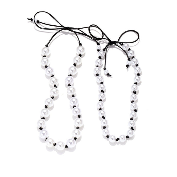 Veile Studios Light Luxury Design Hand Knotted Beaded Stacking Necklace Set For Women Necklaces & Pendants