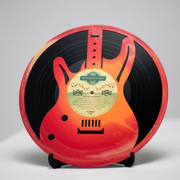 3D Decoration Guitar Made From Recycled Vinyl Records For Wall Display Other Home Décor