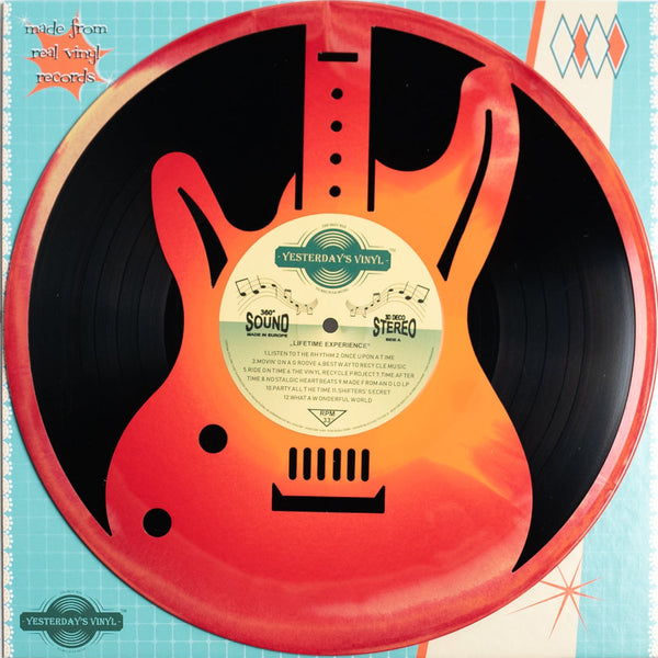 3D Decoration Guitar Made From Recycled Vinyl Records For Wall Display Other Home Décor