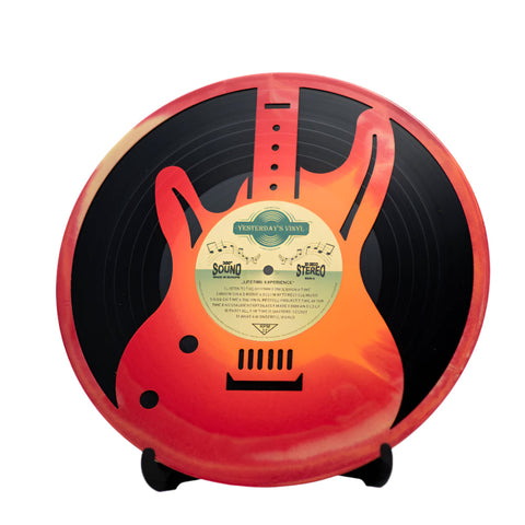 3D Decoration Guitar Made From Recycled Vinyl Records For Wall Display Other Home Décor