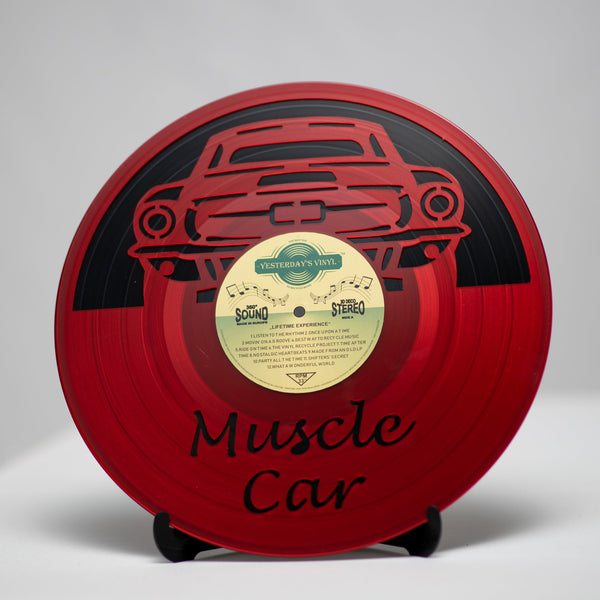 3D Decoration Muscle Car Made From Recycled Vinyl Records For Wall Display Other Home Décor
