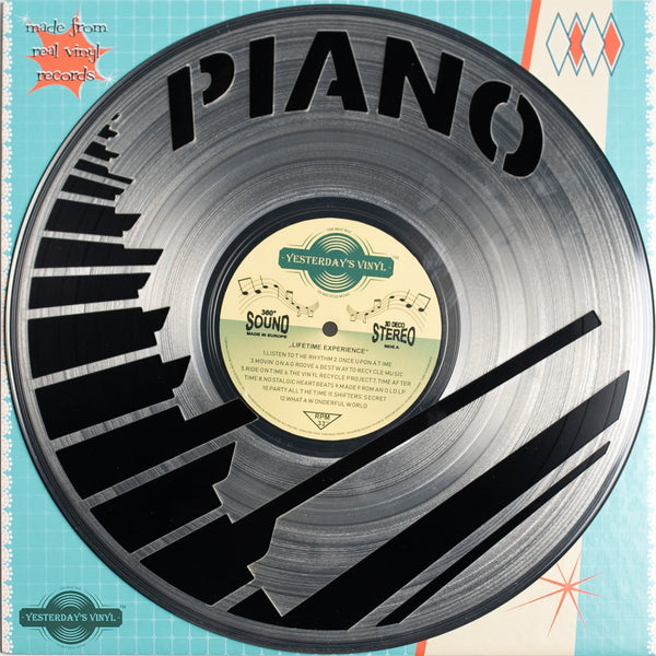 3D Decoration Piano Made From Recycled Vinyl Records For Wall Other Home Décor
