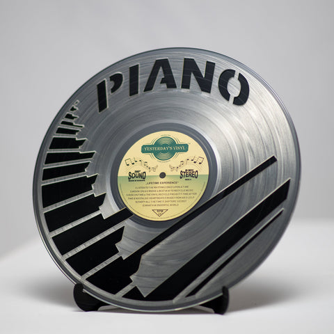 3D Decoration Piano Made From Recycled Vinyl Records For Wall Other Home Décor