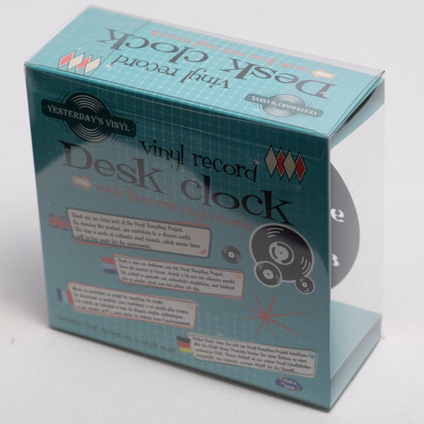 Vinyl Desk Clock Guitar Music Is Life Recycled Record 17.5Cm Wall Clocks