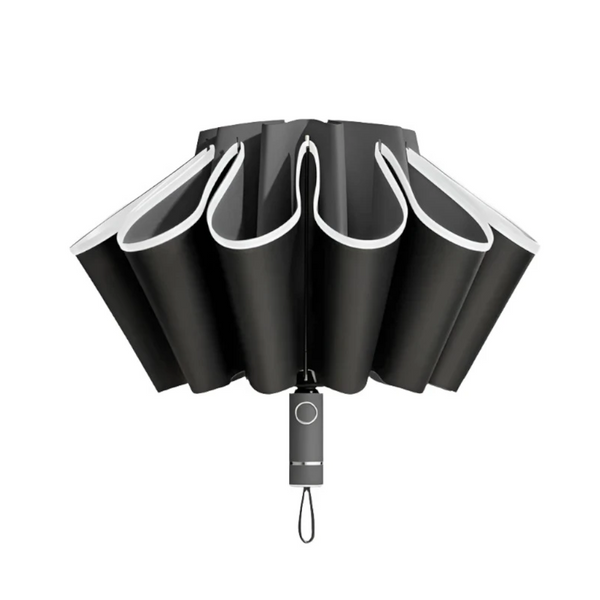 Men Women Umbrella Fully Automatic Reverse Folding With Windproof Reflective Stripe Uv Umbrellas