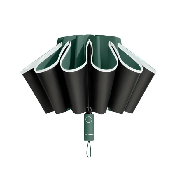 Men Women Umbrella Fully Automatic Reverse Folding With Windproof Reflective Stripe Uv Umbrellas