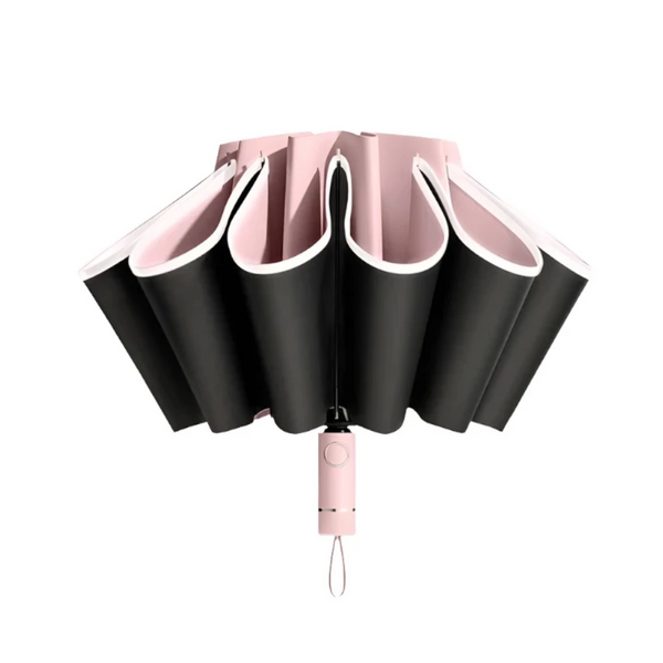 Men Women Umbrella Fully Automatic Reverse Folding With Windproof Reflective Stripe Uv Umbrellas