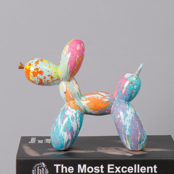 Fluid Balloon Dog Resin Ornaments Creative Living Room Home Artifact Desktop Sculptures & Figurines
