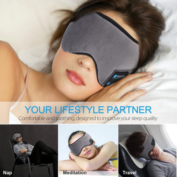 Wireless Bluetooth Earphone Soft Sleep Eye Mask Headband
