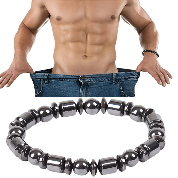 Veile Studios Weight Loss Black Stone Magnetic Therapy Bracelet For Improved Circulation Bracelets
