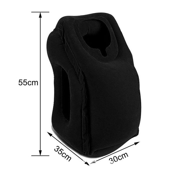 Inflatable Travel Pillow Portable Travelling Head Support Cushion Pillows