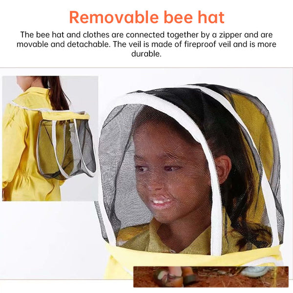 A Set Of Children's Beekeeper Suits (Breathable Type) Beekeeping Equipment And Gloves. Beekeeping Suits