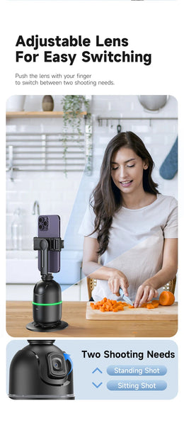 P03 Ai Smart Gimbal 360 Auto Face Tracking All In One Rotation For Smartphone Video Vlog Stabilizer Phone Holder Stabilizers