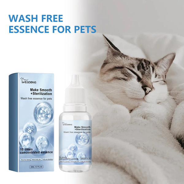 Pet Hair Daily Gentle Cleaning And Scented No Rinse Care Essence For Cats Dogs Dog Grooming