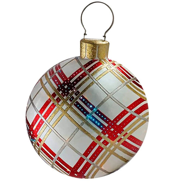 Giant Christmas Ornament Ball Outdoor Pvc 60Cm Inflatable Bauble Seasonal Decorations