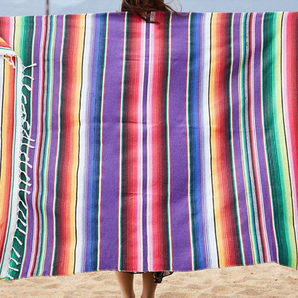 Tablecloths Vibrant Mexican Style Tassel Runner Towel