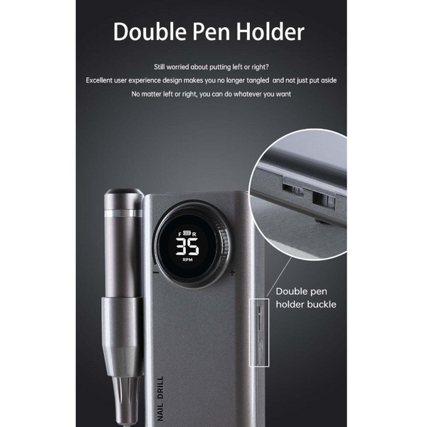 35000 Rpm Electric Nail Drill Machine Usb Charging For Gel Polish Profession Manicure & Pedicure Tools & Kits