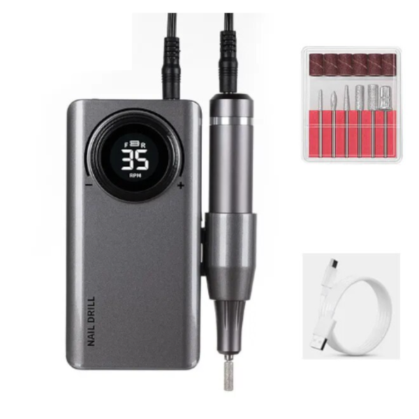 35000 Rpm Electric Nail Drill Machine Usb Charging For Gel Polish Profession Manicure & Pedicure Tools & Kits