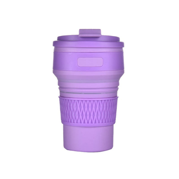 350Ml Creative Folding Telescopic Water Cup Silicone Collapsible Coffee Mug Blue Mugs
