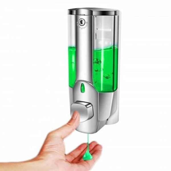 350Ml Soap Dispenser Wall Mount Single Headliquidlotion Container Silver Soap Dishes & Dispensers