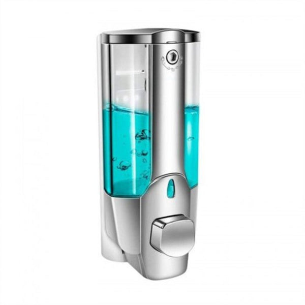 350Ml Soap Dispenser Wall Mount Single Headliquidlotion Container Silver Soap Dishes & Dispensers