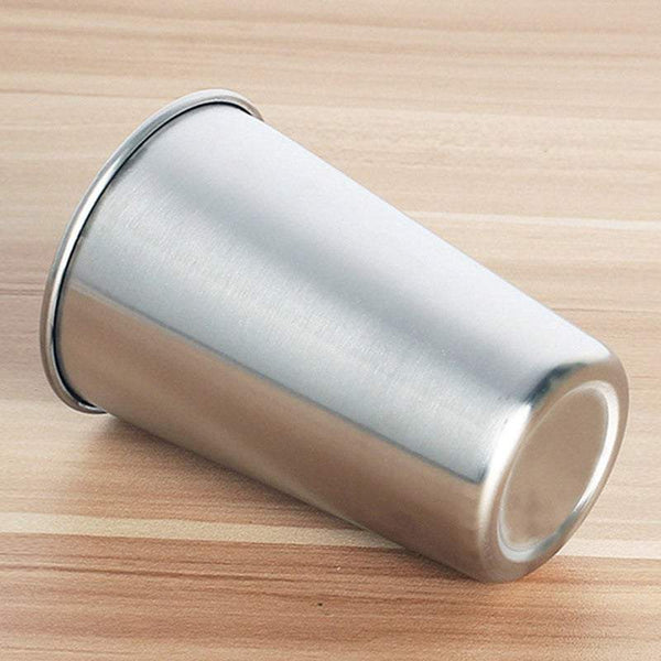 Mugs Coffee Cups 350Ml Stainless Steel Drinking Water Glass Milkshake Glassware & Drinkware