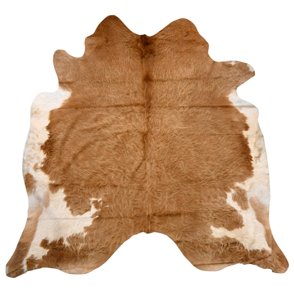 Genuine Cowhide Rug Beige And White Regular Size Unique Handcrafted Leather Rugs