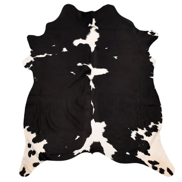 Genuine Cowhide Rug Black And White Unique Design Approximately 2.3 Metres Rugs