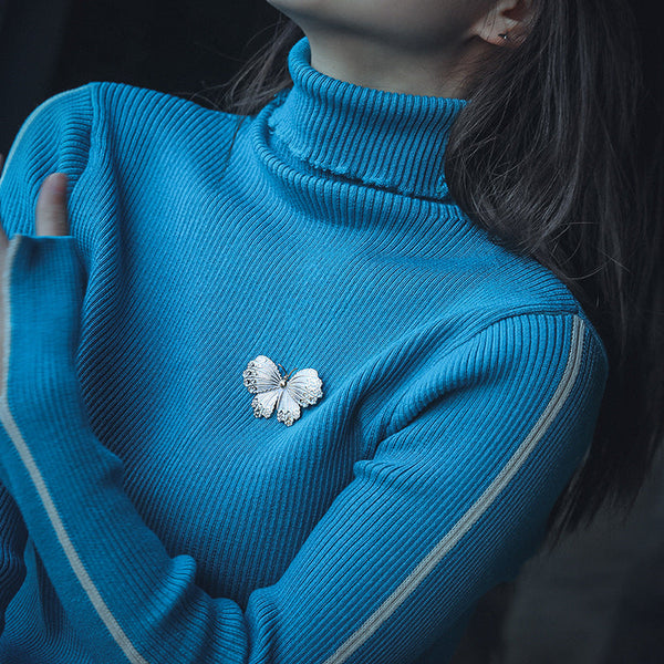 Veile Studios Alloy Butterfly Brooch For Women Classic Insect Pin Jewelry Accessory Brooches