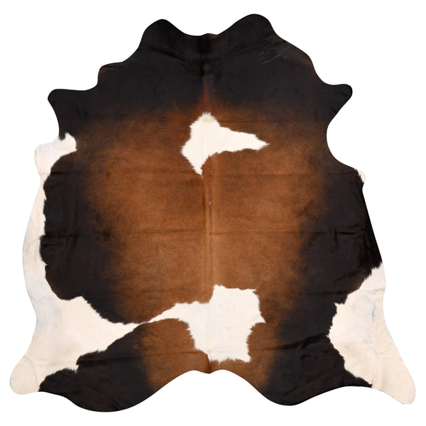 Genuine Black And White Cowhide Rug Special Reddish Approximately Two Point Three Metres Rugs
