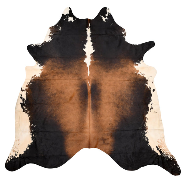Genuine Black And White Cowhide Rug Special Reddish Approximately Two Point Three Metres Rugs