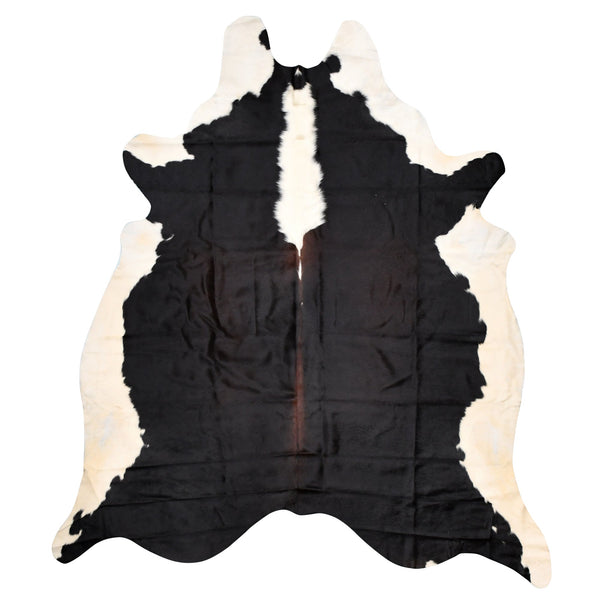 Genuine Black And White Cowhide Rug Special Reddish Approximately Two Point Three Metres Rugs