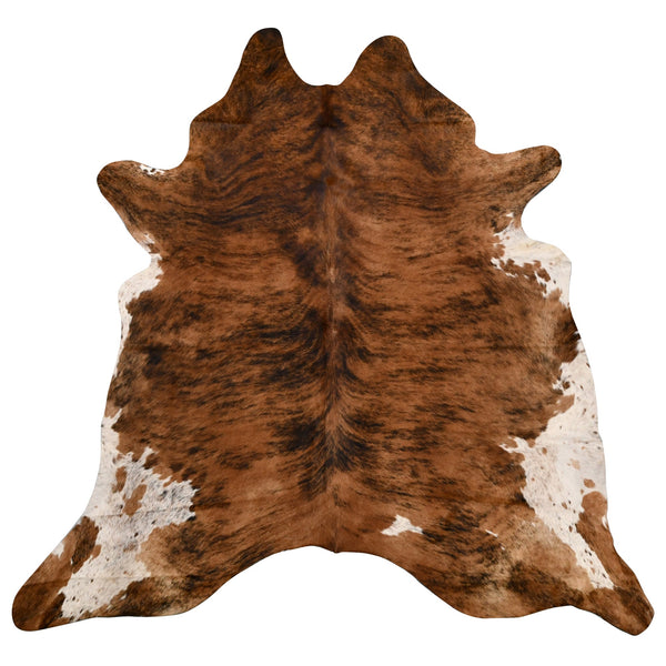 Genuine Cowhide Rug Exotic White Belly Approximately Two Point Three Metres Square Rugs