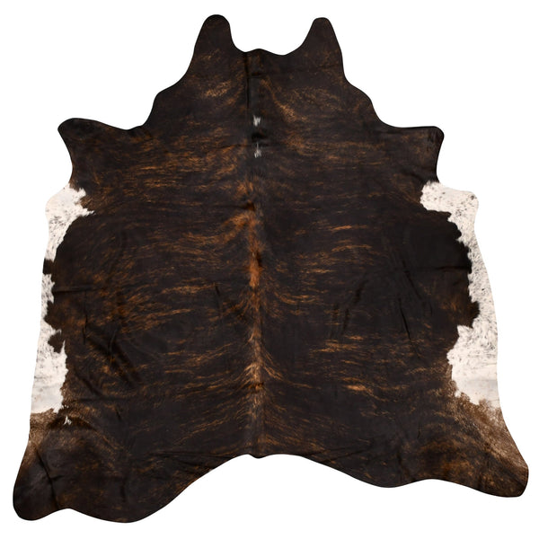 Genuine Cowhide Rug Exotic White Belly Approximately Two Point Three Metres Square Rugs