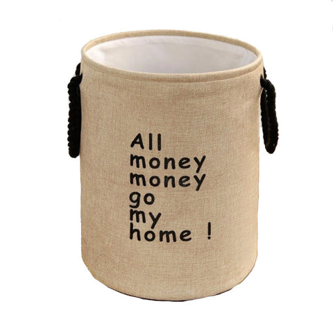 3545Cm Round Laundry Basket Bucket Organizer Laundry Baskets & Hampers