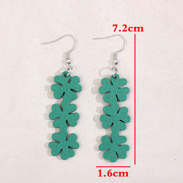 Lucky Clover Dangle Earrings