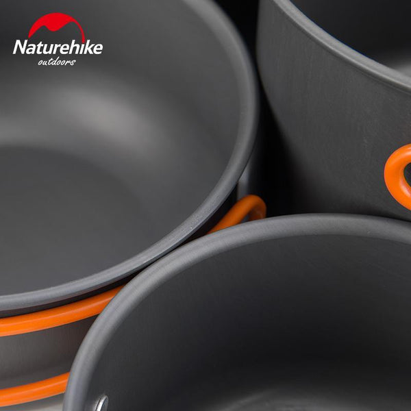 Naturehike Outdoor Cookware Camping Non Stick Pots Pans Camping Cookware