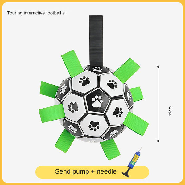 Dog Toy Ball For Teeth Cleaning And Durable Chewing Soccer Outdoor Use Dog Toys