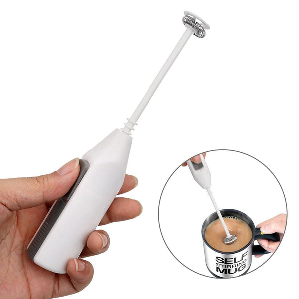 Portable Mini Handheld Milk Frother Egg Beater Kitchen Gadget