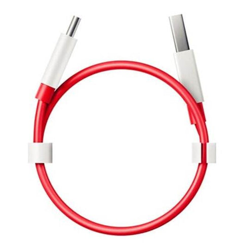 35Cm Usb Type Fast Charging Data Cable For Oneplus 6T / 5T 3T Red