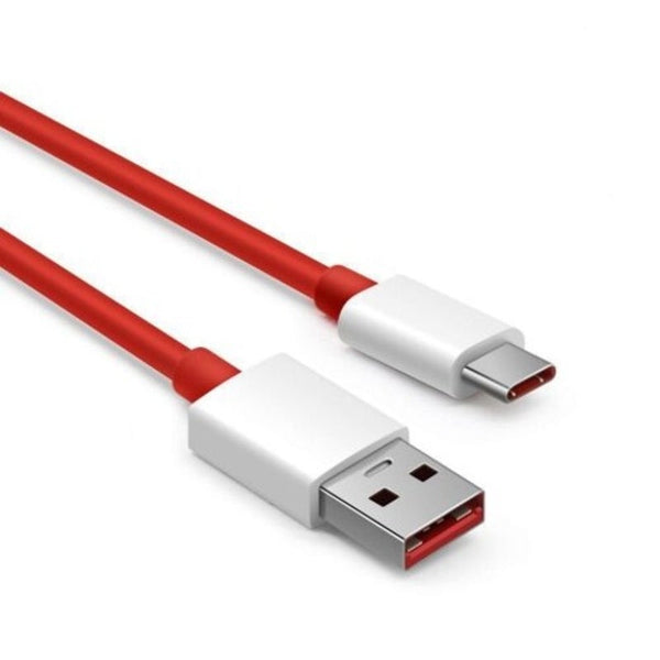 35Cm Usb Type Super Charger Data Dash Cable For Oneplus 6T / 5T Red Cables & Adapters