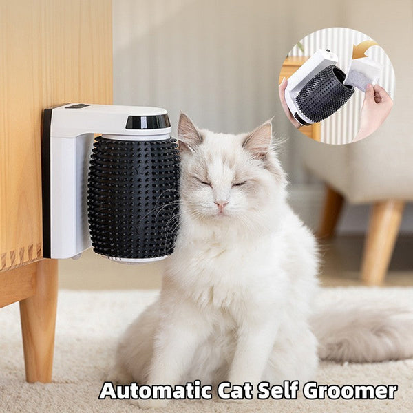 Automatic Cat Self Groomer Wall Corner Brushes Soft Scratcher Furniture & Scratchers