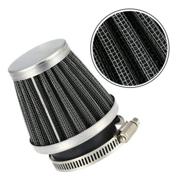 35Mm Steel Air Filter Cleaner 50Cc 110Cc 125Cc Silver Air Filters Induction Kits