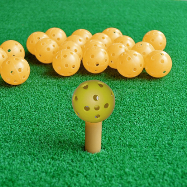 35Pcs 41Mm Golf Training Balls Plastic Airflow Hollow With Hole Outdoor Practice Accessories Golf Balls