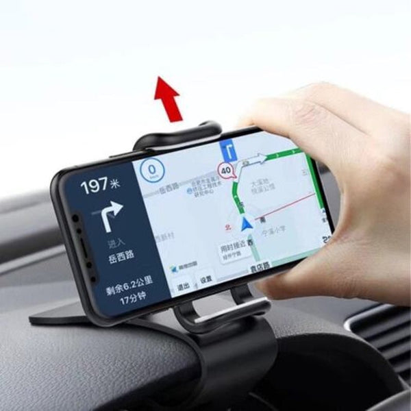 360 Degree Car Hud Dashboard Mount Stand Holder For Iphone / Samsung Xiaomi Black Mounts & Holders