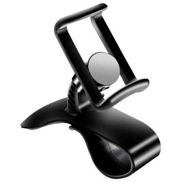 360 Degree Clip Mount Rotation Car Phone Holder Black Mounts & Holders