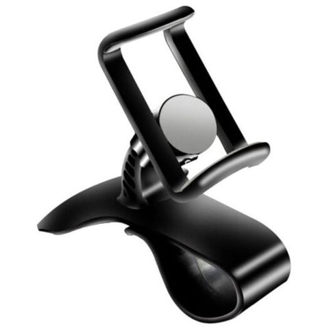 360 Degree Clip Mount Rotation Car Phone Holder Black